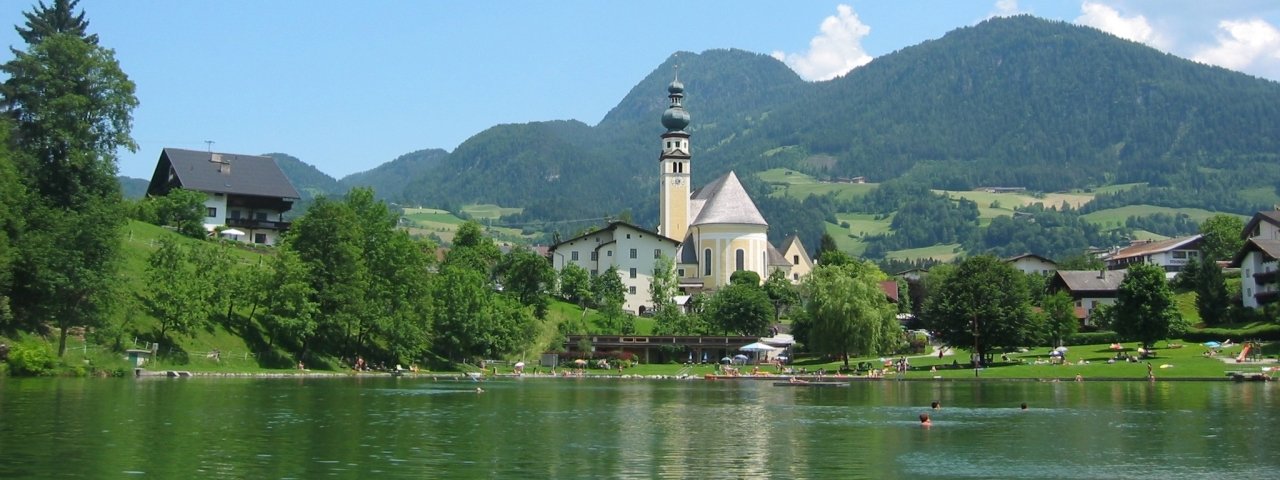 Lago balneabile Reither See, © Alpbachtal Seenland Tourismus