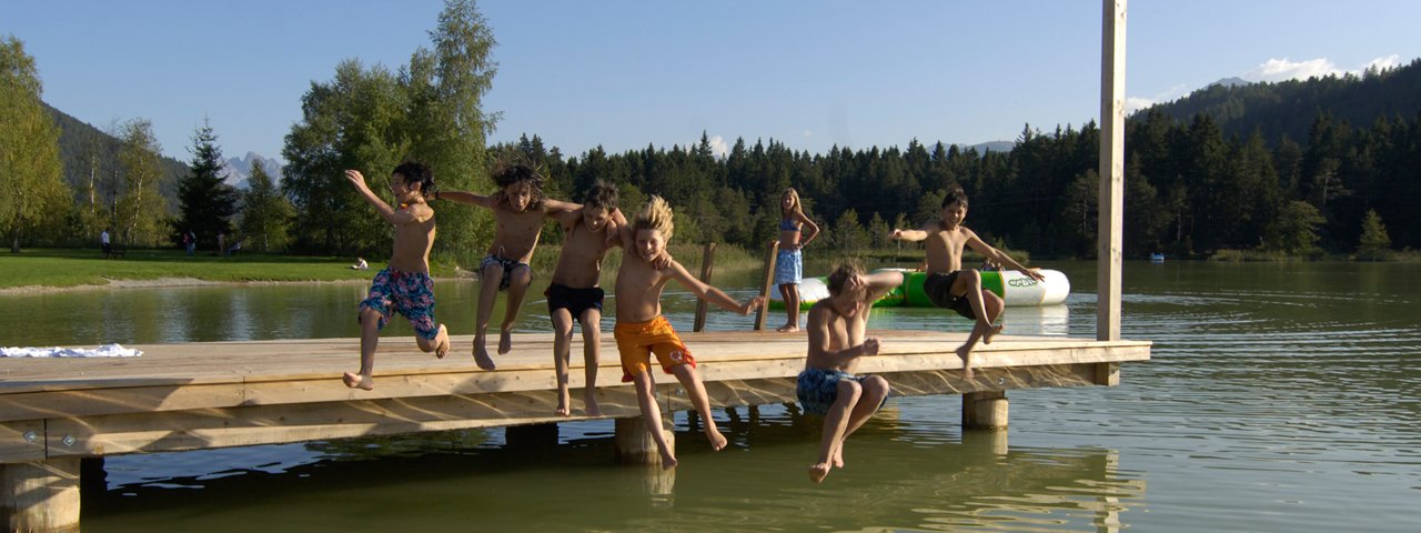 Lago balneabile Wildsee Seefeld, © Region Seefeld