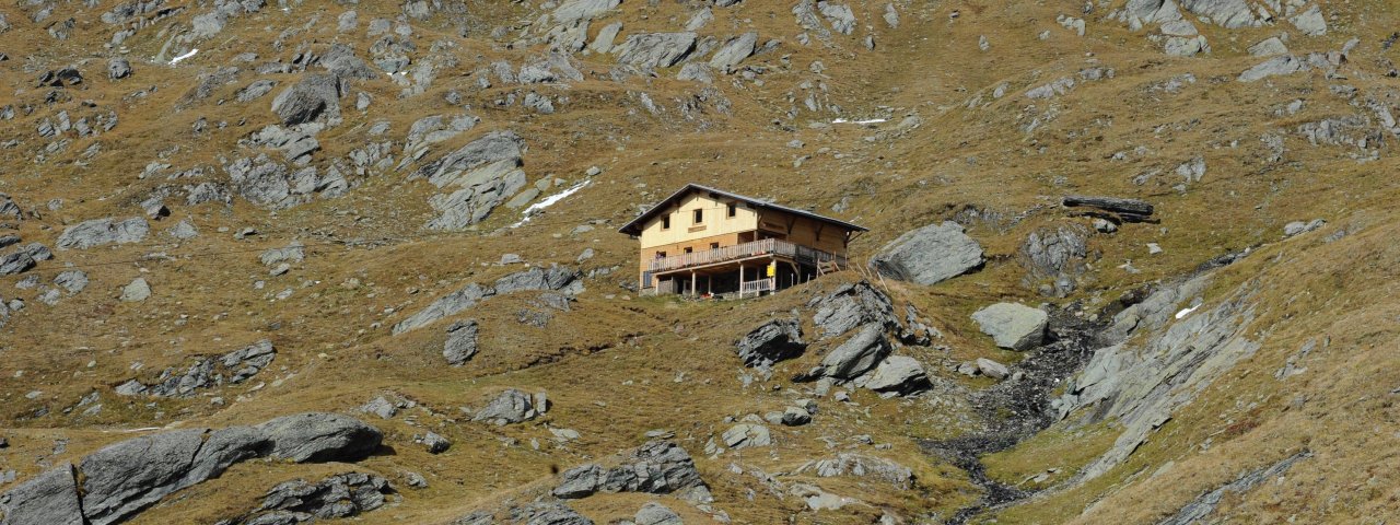 Il rifugio Eisseehütte nel gruppoin del Venediger