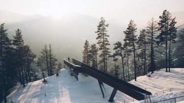 La piattaforma panoramica al "Gachen Blick" al di sotto della Casa del parco naturale Kaunergrat al Gachenblick, © TVB TirolWest/Daniel Zangerl