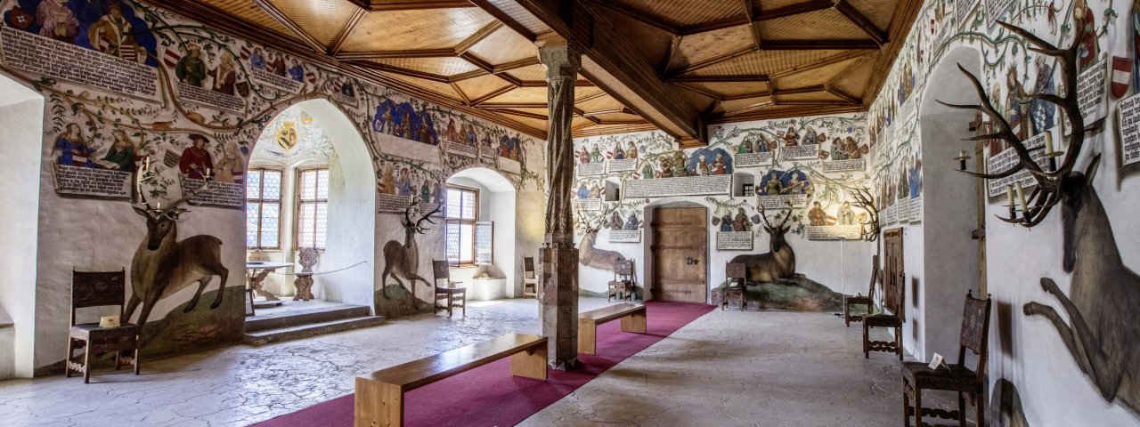 La sala degli Asburgo del castello di Tratzberg, © Schloss Tratzberg