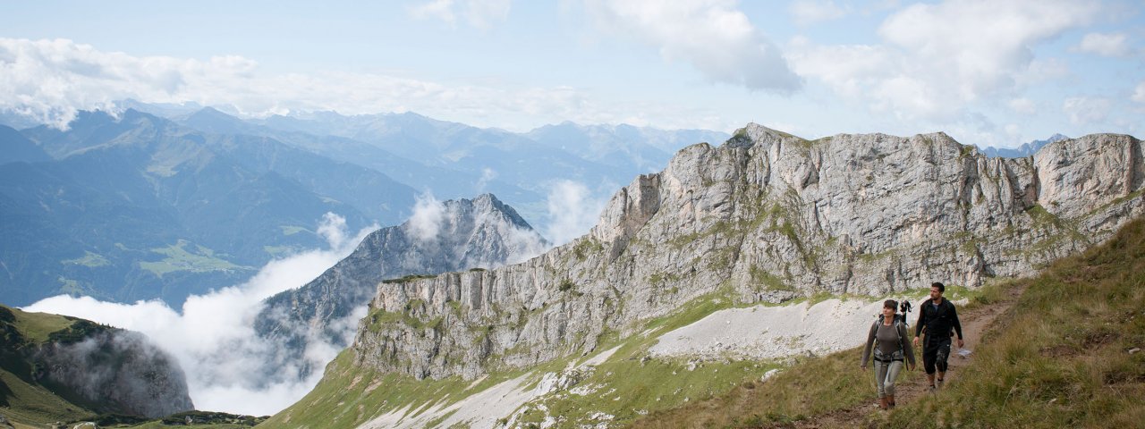 Sentiero dell'aquila, tappa 07: Steinberg am Rofan – Rifugio Erfurter Hütte, © Tirol Werbung/Jens Schwarz