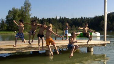 Lago balneabile Wildsee Seefeld, © Region Seefeld