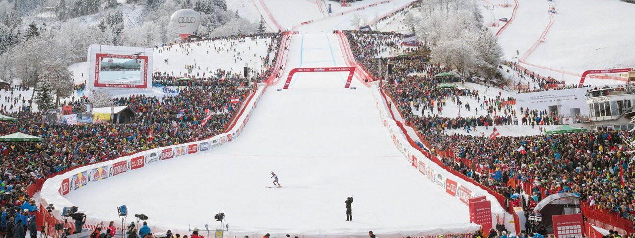 La gara dell'Hahnenkamm, © Tirol Werbung/Jens Schwarz