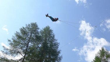 L'enorme altalena nel Parco avventura nel bosco al Großvenediger, © Großvenediger Adventures