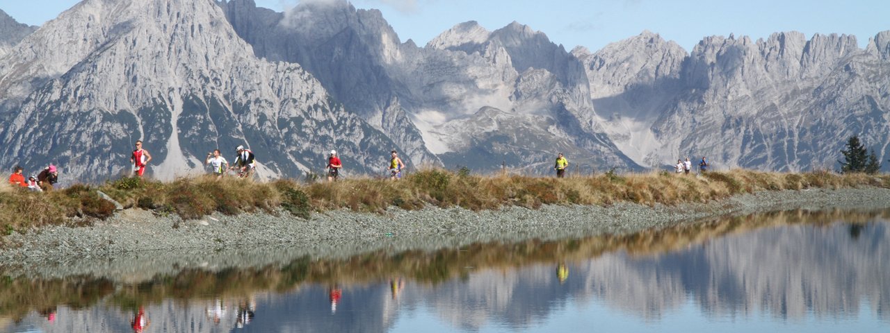 Il Tour de Tirol conduce lungo l'imponente Wilder Kaiser, © Winfried Stinn