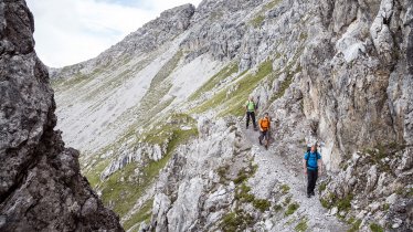 Sentiero dell’aquila, tappa 23: Rifugio Ansbacher Hütte – Rifugio Kaiserjochhaus, © Tirol Werbung/Dominik Gigler