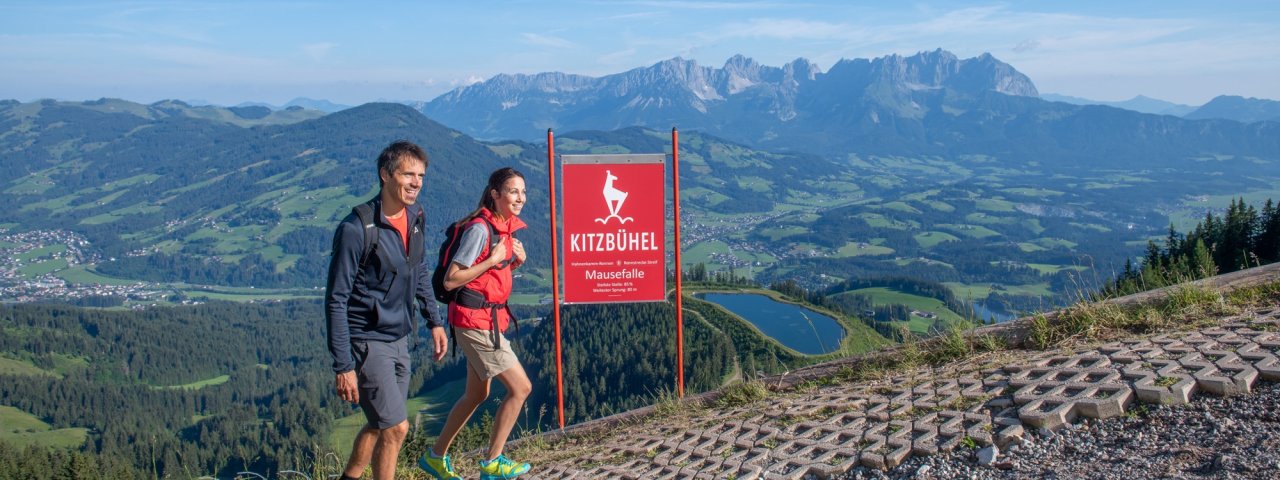 Un'escursione lungo la pista Streif, © KitzSki / Werlberger