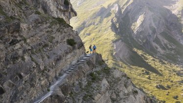 Il Drischlsteig dall'Alpjoch fino al Muttekopfhütte