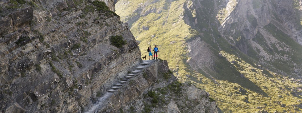 Il Drischlsteig dall'Alpjoch fino al Muttekopfhütte