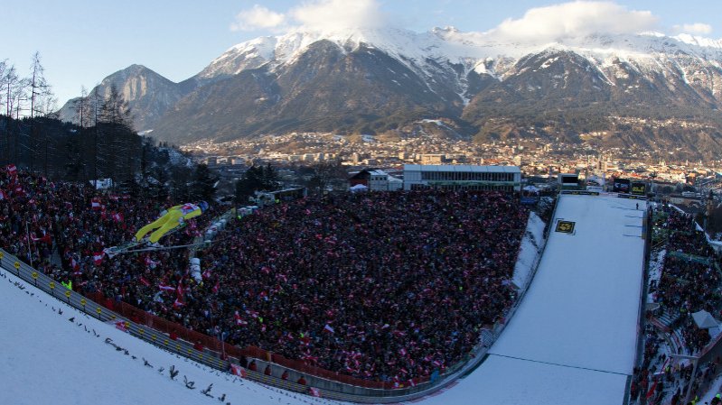 Il Torneo dei quattro trampolini -  i salti del Bergisel Innsbruck, © Innsbruck Tourismus