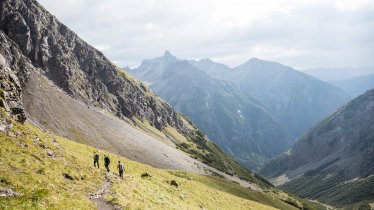 Sentiero dell’aquila, tappa 22: Rifugio Memminger Hütte – Rifugio Ansbacher Hütte, © Tirol Werbung/Dominik Gigler