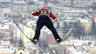 Il Torneo dei quattro trampolini -  i salti del Bergisel Innsbruck, © Brigitte Waltl-Jensen/OK Vierschanzentournee