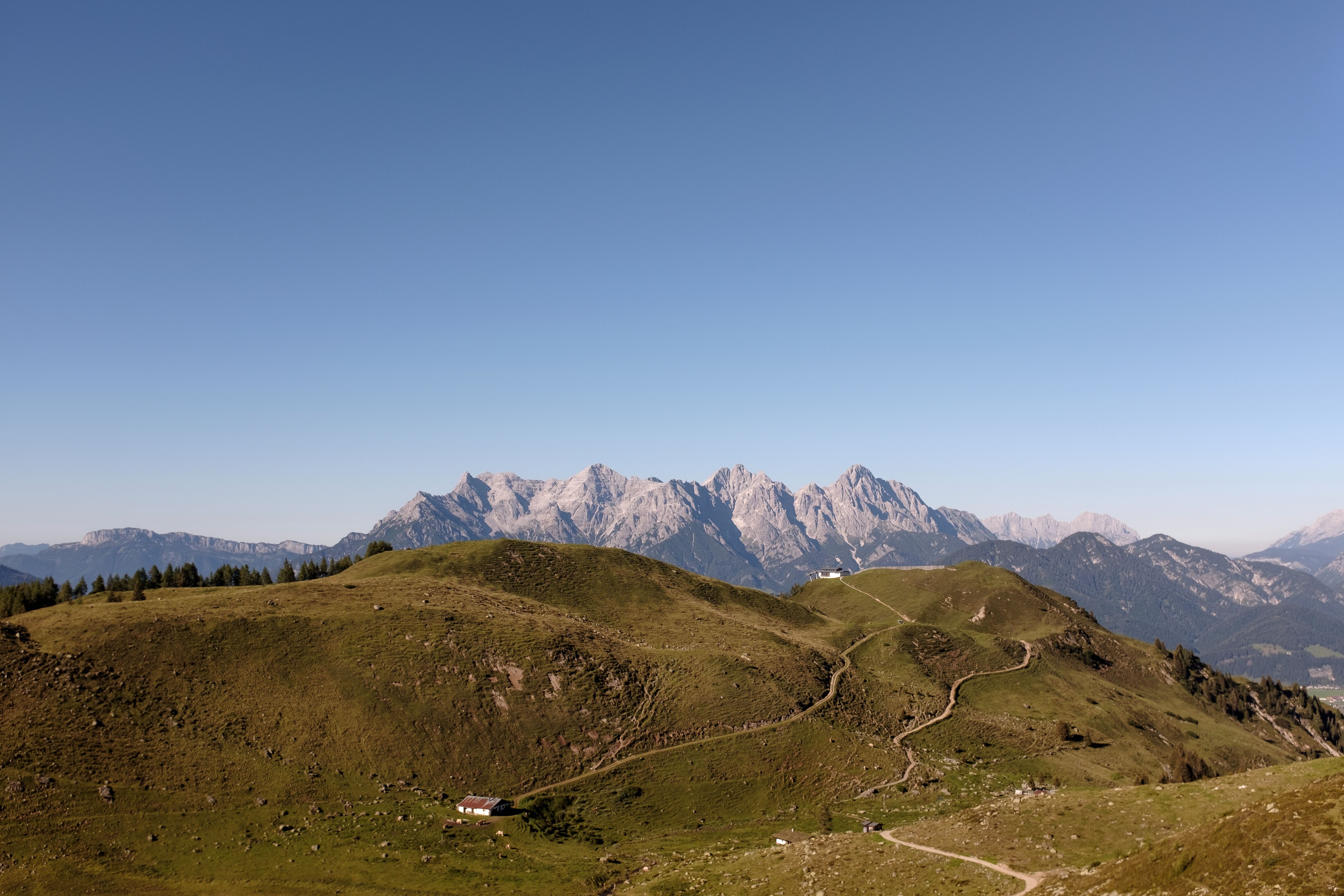 Aussicht auf die Loferer Steinberge