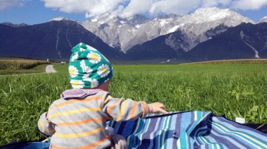 Una breve sosta sull'altopiano di Mieming, © Tirol Werbung