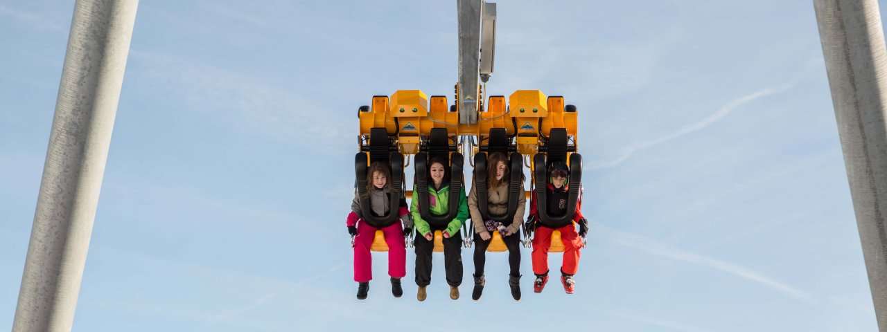 "Skyswing" nel Funpark Fiss, © TVB Serfaus-Fiss-Ladis/Andreas Kirschner